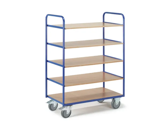 etagewagen,draagverm. 250kg,5etage(s),laadvl. LxB 800x500mm,MDFetage