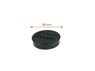 Magneet Nobo 38mm zwart 4 stuks - 5
