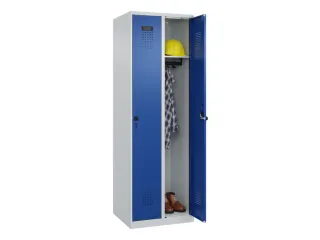 locker,HxBxD 1850x600x500mm,2vak,vak B 300mm,draaigrendel - 1