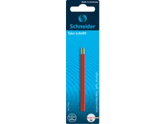 Balpenvulling Schneider Take 4, 2 stuks rood