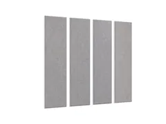 Akoestische PET-vilt wandtegels 30x120cm Lichtgrijs 4 Stuks