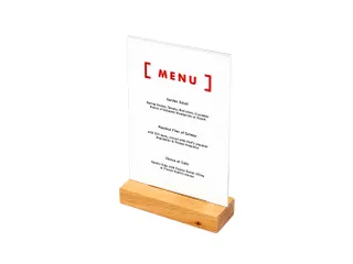 Houten Menuhouder T Tafeldisplay A5 Portret - 1