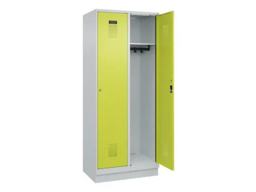locker,HxBxD 1950x800x500mm,2vak,vak B 400mm,cil.-slot,sokkel