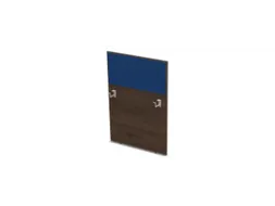 baliepaneel bureau aanbouw rechts 800mm NV bruin hickory BN6016-blauw