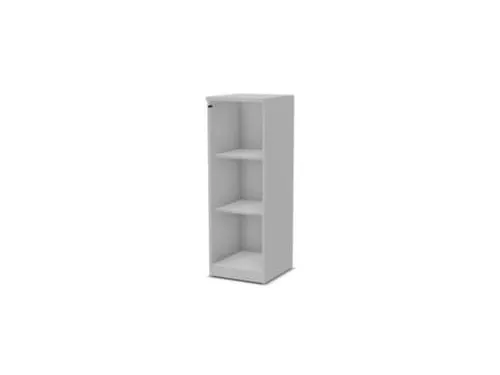 vitrinekast,HxBxD 1155x400x445mm,2xhouten vloer,3 OH,MP-lichtgrijs