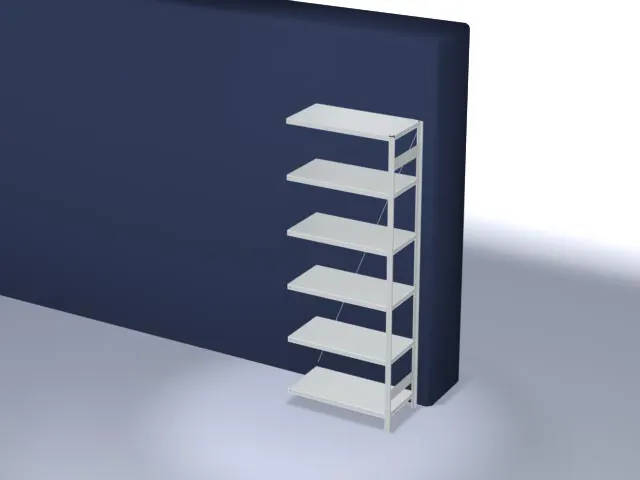 systeemstelling,aanbouwveld,HxBxD 2500x1010x535mm,vakl. 230kg