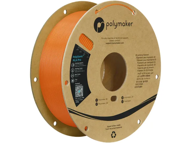 Polysonic PLA PRO HS TOUGH 1,75mm oranje 1kg