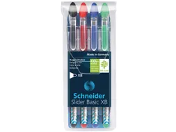 Slider Basic Xb Balpen Etui Assorti kleuren 4 stuks