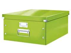 Opbergbox WOW Click & Store 369x200x482mm groen 85% gerecycled karton