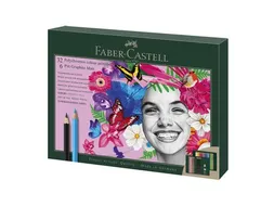 Tekenset Faber-Castell Polychromos en Pitt Grafiet Mat 40-delig