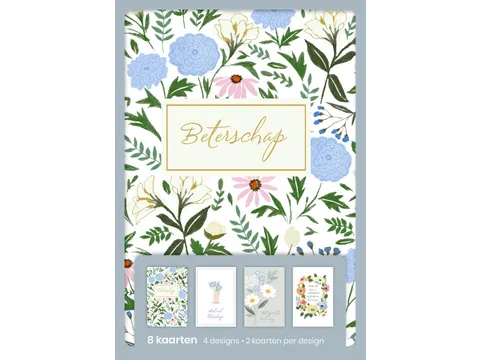 Hallmark Wenskaarten Beterschap 8 Stuks Assorti