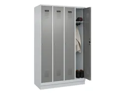 locker,HxBxD 1950x1200x500mm,4vak,vak B 300mm,cil.-slot,sokkel