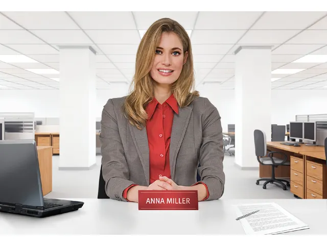 Tafelnaambord Avery L4796-20 210x60mm wit 20 stuks