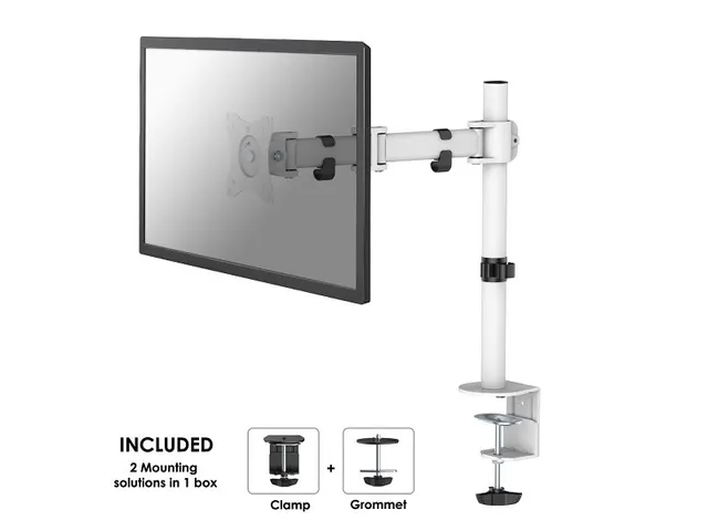 Monitorarm 1 Scherm 30 Inch Wit Nm-d135white