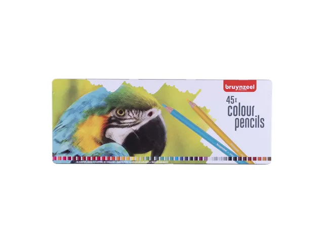 Kleurpotlood Bruynzeel Creatives papegaai blik à 45 kleuren