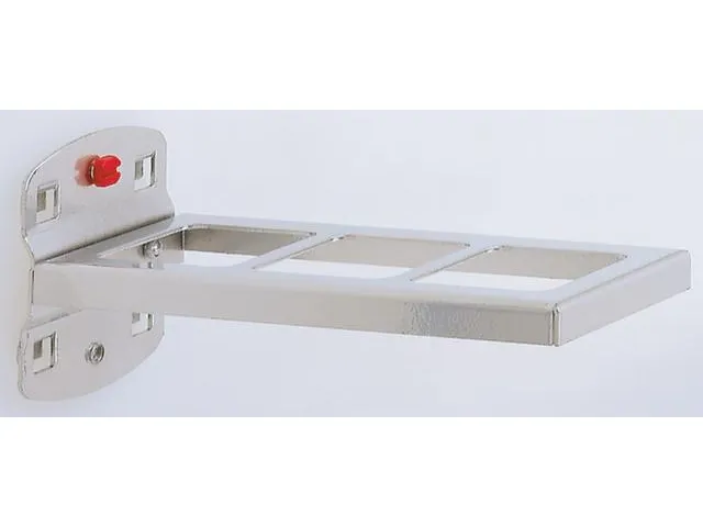 Combihouder Geperforeerde Platen 150x55mm 2-Delig Aluminium-Kleurig