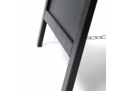 Krijtstoepbord Classic 55x85cm Bruin/zwart