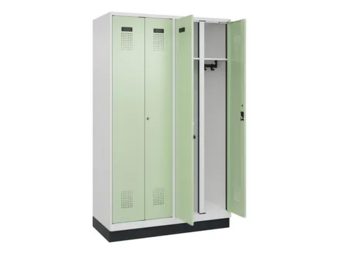 locker voor scheiding van kleding,HxBxD 1950x1200x500mm,4vak