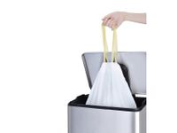 Afvalzak EKO MDPE type F met trekband 64x75cm 40-60L wit