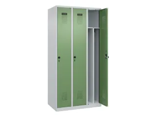 locker voor scheiding van kleding,HxBxD 1850x900x500mm,3vak - 1