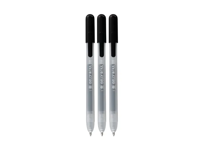 Stylo gel Sakura Gelly Roll Classic 08 rétractable set 3 couleurs noi
