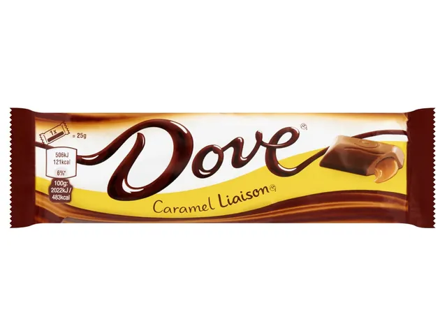 Dove chocoladereep liaison caramel 50 gram