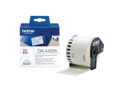Label etiket Brother DK-44205 62mmx30.48m wit