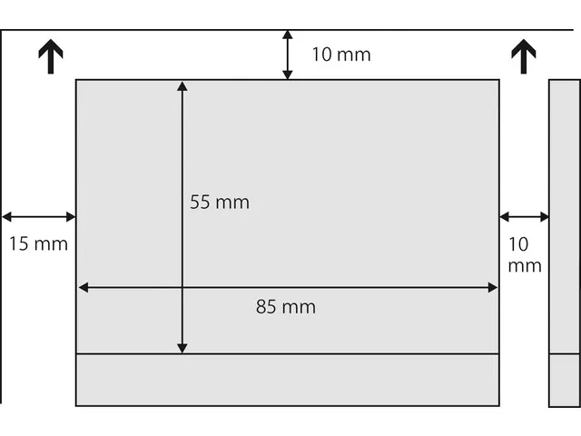 Visitekaartjes Sigel 185grs pak a 150 stuks wit
