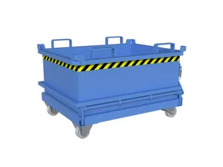 mini-bodemklepcontainer,HxLxB 625x800x1000mm,0,24m³,inrijbeugel,staal - 6