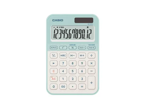 Rekenmachine Casio MS-20YC-LG groen