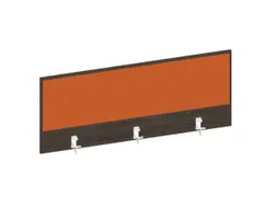 baliepaneel bureau aanbouw achter NV bruin hickory oranje 1000mm