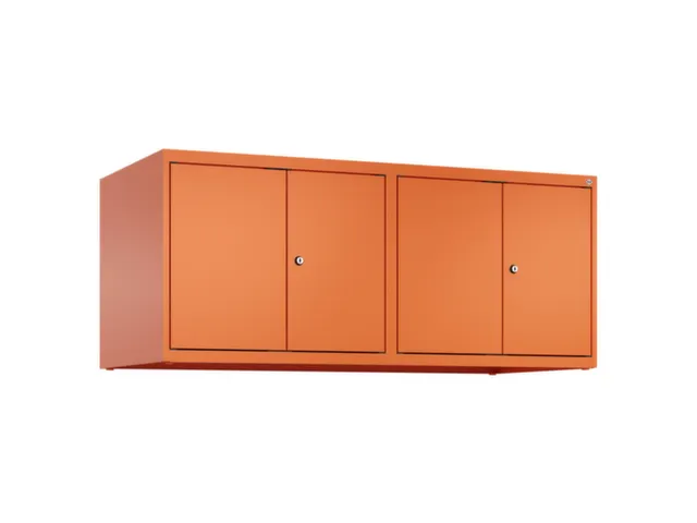 opzetkast,v. locker voor scheiding van kleding,4vak.,vak B 300mm