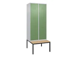 Dubbeldekse dekenkist,HxBxD 2120x800x815mm,2x2vak.,vak B 400mm