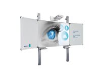 Projectiebord 120x192cm emailstaal mat wit Extraflat profiel Vijfvlaks