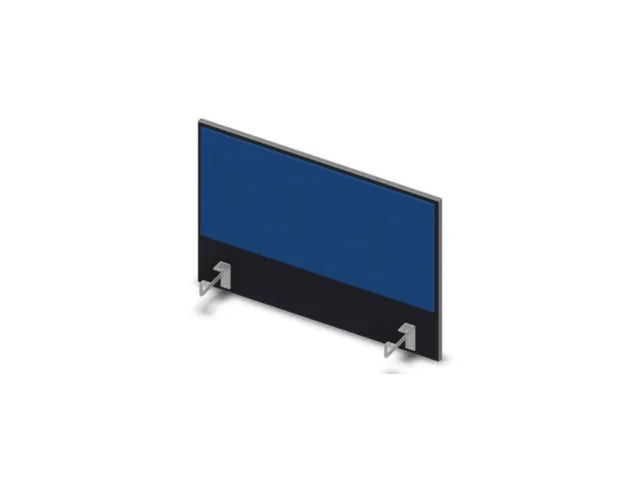 opzetpaneel bureau aanbouw zijkant CC-zwart BN6016-blauw 800mm