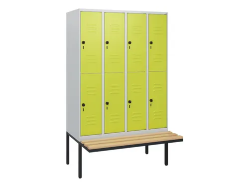 Dubbeldekse dekenkist,HxBxD 1950x1200x815mm,4x2vak.,vak B 300mm