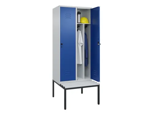 locker voor scheiding van kleding,HxBxD 2120x800x815mm,2vak