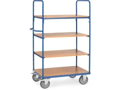 Etagewagens 4 Etages 8302 Hout 600kg Laadvlak 1000x700mm Ral5007