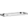 sokkel,v. roldeurkast,HxB 50x1000mm,metaal,zilverkleurig