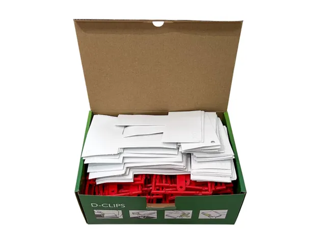 D-clip Rood Doos 100 Stuks