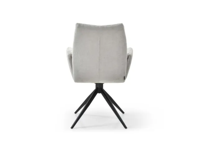 Bezoekersstoel,Stervoetonderstel Ronde Buis Zwart,M. Armleuningen