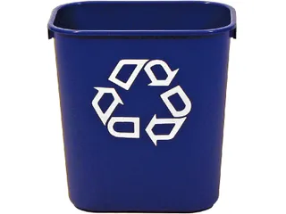 Papierbak Rubbermaid recycling medium 26 Liter blauw - 4