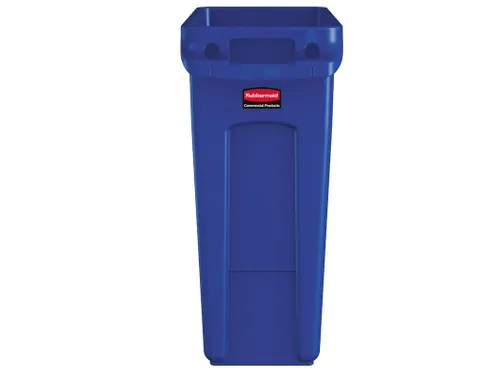 Slim Jim Afvalcontainer Met Luchtsleuven 60 Liter Blauw