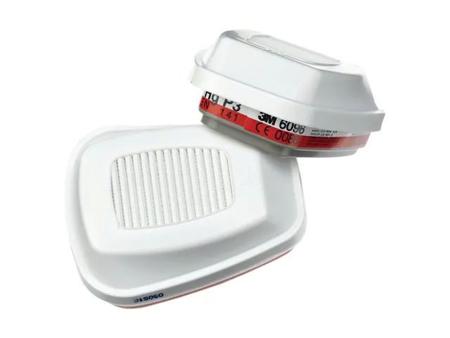 3M 6096 A1E1HgP3 R combinatiefilter, bajonetaansluiting, per set van 2