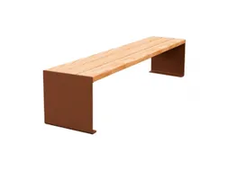 zitbank,B 1800mm,3latten,hout-zitting licht eikenhout,zitting H 450mm