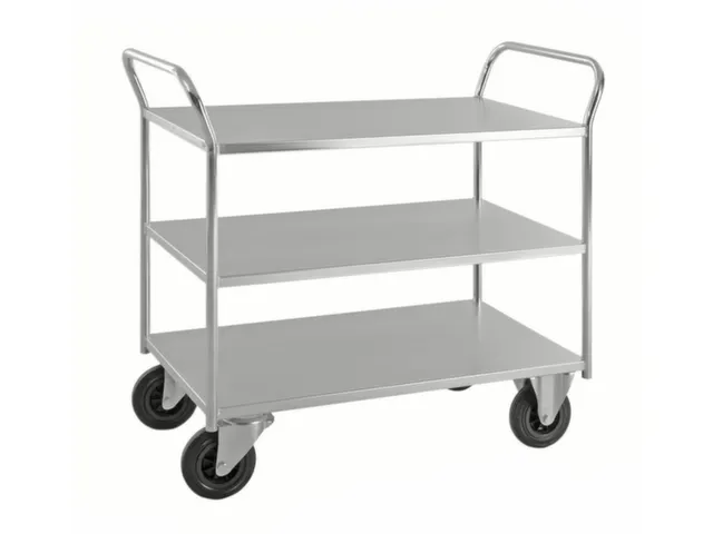 etagewagen,draagverm. 400kg,3etage(s),laadvl. LxB 940x440mm,staaletage