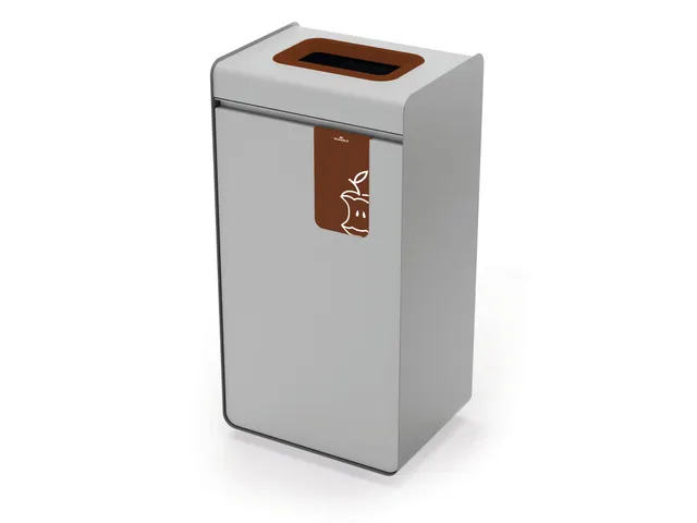 DURASORT Afvalbak sorteerunit 55L voor Organisch afval Grijs Bruin