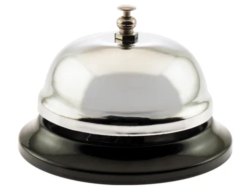 Receptiebel, uit staal, diameter 85 mm