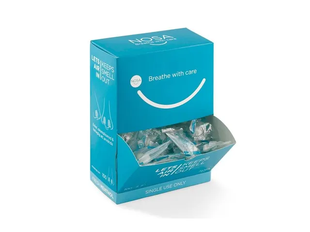 Bouchon nasal Nosa plugs anti-odeurs mentholé 100 pièces