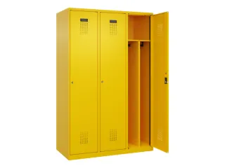locker voor scheiding van kleding,HxBxD 1850x1200x500mm,3vak - 1